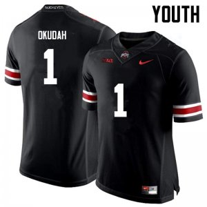 NCAA Ohio State Buckeyes Youth #1 Jeffrey Okudah Black Nike Football College Jersey HUX3545EF